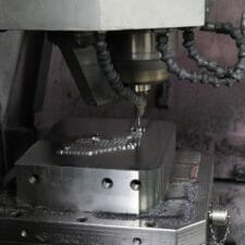 Core cavity being machined in our Roders CNC machining cell